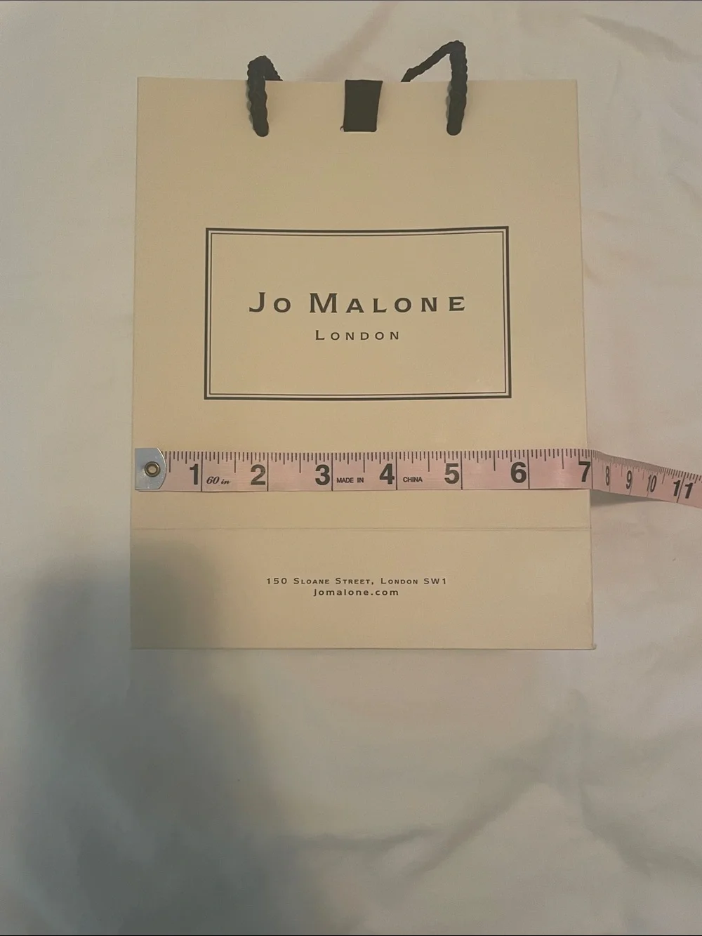 Jo Malone Cream Gift Bag with Black Rope Handles
